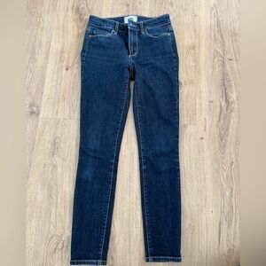 Paige dark blue skinny jeans